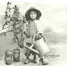 Serwetka do decoupage mała ogrodniczka 33x33 SAGEN