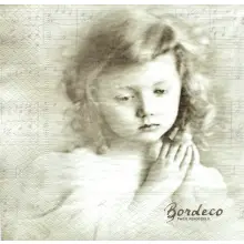 Serwetka do decoupage modląca się dziewczynka 33x33 SAGEN