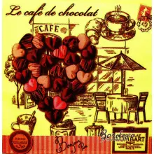 Serwetka do decoupage kafejka czekoladkowe serce 33x33 SWEET PAC Unikat