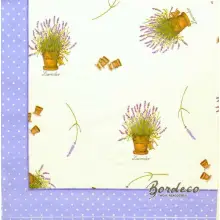 Serwetka do decoupage mała lawenda w doniczkach 33x33 TERSTEEGE. Unikat