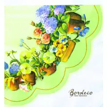 Serwetka do decoupage serweta w kwiaty w doniczkach 35x35 TERSTEEGE Unikat