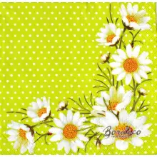 Serwetka do decoupage margaretki, stokrotki  33x33 TETEaTETE Unikat