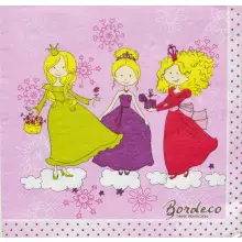 Serwetka do decoupage trzy królewny 33x33 TETEaTETE Unikat
