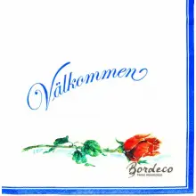 Serwetka do decoupage czerwona róża na powitanie 33x33 TI-FLAIR Unikat