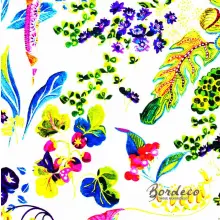 Serwetka do decoupage kwiaty i abstrakcyjne liście 33x33 TI-FLAIR Unikat