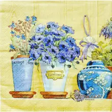 Serwetka do decoupage kwiaty w doniczkach 33x33 TI-FLAIR Unikat