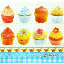 Serwetka decoupage kolorowe babeczki, muffinki 33x33 VICTORA'S Unikat