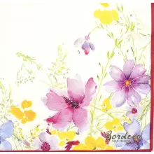 Serwetka do decoupage kwiaty akwarela 25x25 VILLEROY Unikat