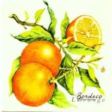 Serwetka do decoupage pomarańcze 33x33 VIVA. Unikat