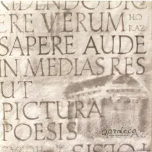 Serwetka do decoupage rzymskie sentencje Horacego 33x33 VIVA. Unikat