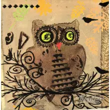 Serwetka do decoupage sowa 25x25 IHR Unikat