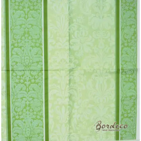 Serwetka do decoupage delikatny zielonkawy ornament 33x33 IHR Unikat