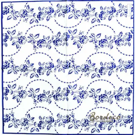 datkowa nazwa:  Serwetka do decoupage niebieskie różyczki 33x33 GREENGATE Unikat