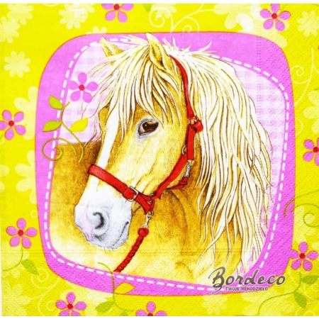 Serwetka do decoupage konie 33x33 AHA Unikat