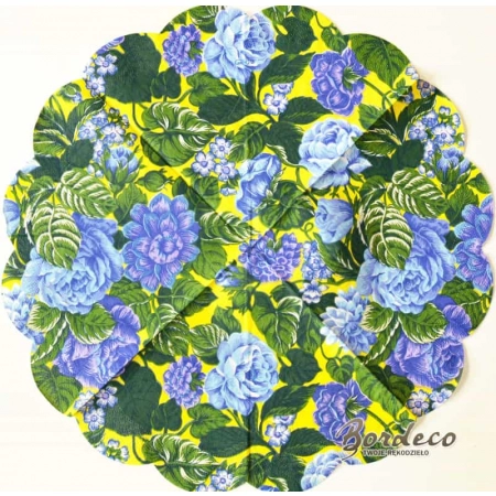Serwetka do decoupage niebieskie kwiaty 33x33 AHA Unikat