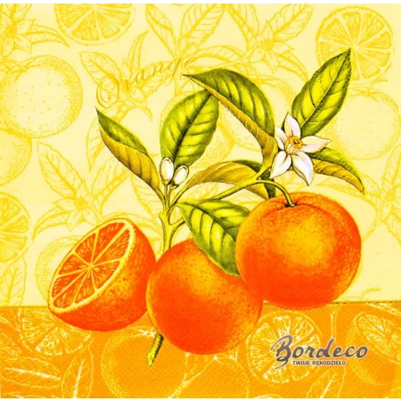 Serwetka do decoupage pomarańcze AHA Unikat