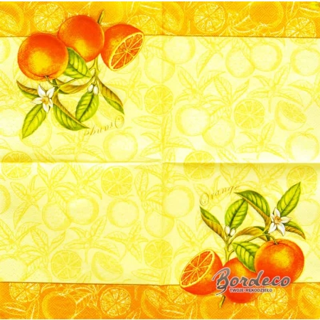 Serwetka do decoupage pomarańcze AHA Unikat