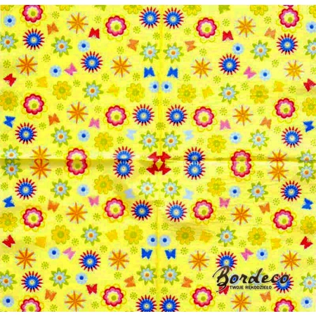 Serwetka do decoupage kolorowe wzorki 33x33 AHA Unikat