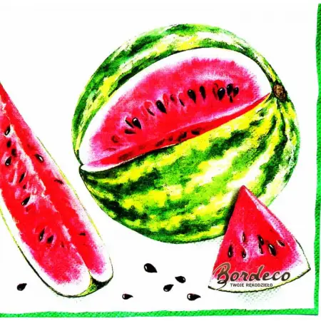 Serwetka do decoupage owoce arbuz i melon 33x33 ALIBABA Unikat