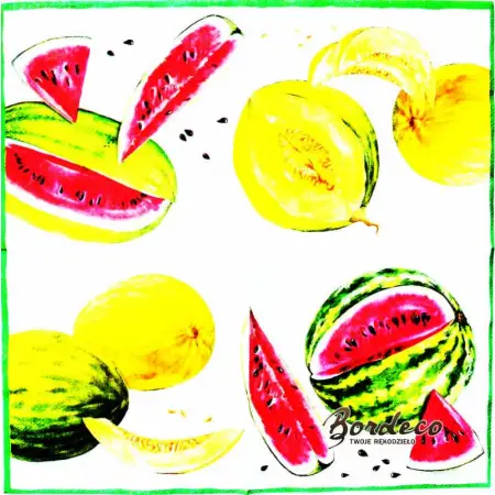 Serwetka do decoupage owoce arbuz i melon 33x33 ALIBABA Unikat
