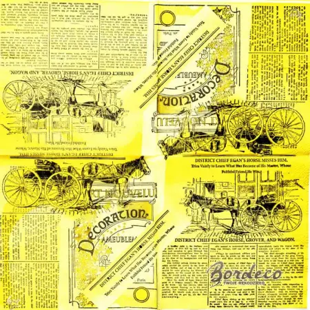 Serwetka do decoupage stara gazeta 33x33 Atelier Unikat