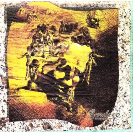 Serwetka do decoupage malarstwo współczesne, sztuka nowoczesna 33x33 Atelier