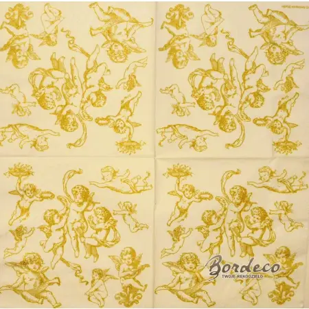 Serwetka do decoupage Amorki, cherubinki 33x33 Ambiente Unikat