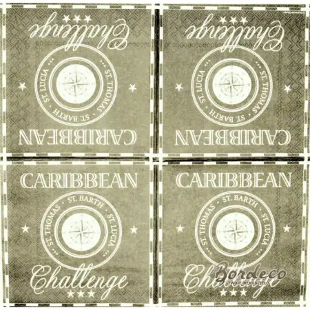 Serwetka do decoupage Caribbean Challenge 33x33 Ambiente Unikat