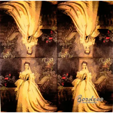 Serwetka do decoupage portret Sisi 33x33 Ambiente Unikat