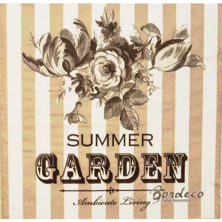 Serwetka do decoupage Summer Garden 33x33 Ambiente Unikat