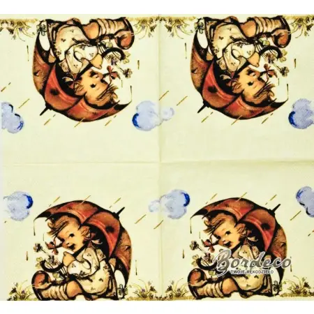 Serwetka do decoupage dziewczynka pod parasolem 25x25 AMBIENTE Unikat
