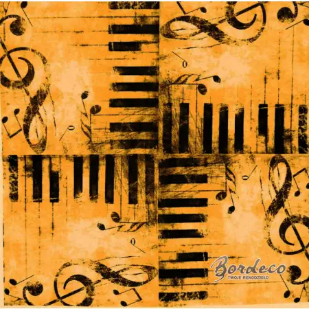 Serwetka do decoupage muzyczne akcenty 33x33 Ambiente Unikat