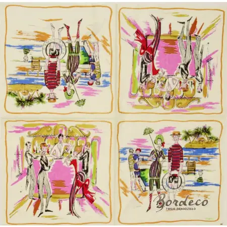 Serwetka do decoupage nad morzem, przy barze 33x33 Ambiente Unikat