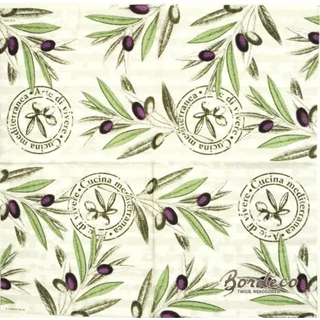 Serwetka do decoupage oliwki 33x33 Ambiente Unikat