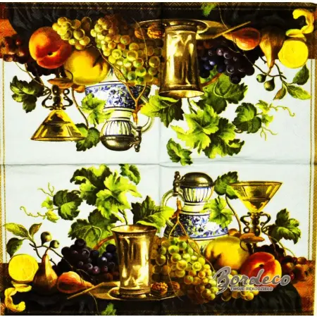 Serwetka do decoupage owocowa uczta 33x33 Ambiente Unikat