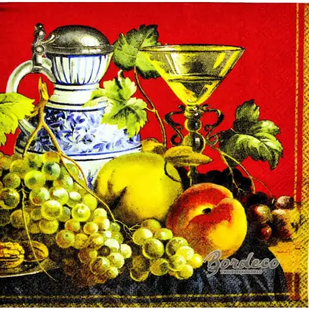 Serwetka do decoupage owocowa uczta 33x33 Ambiente Unikat