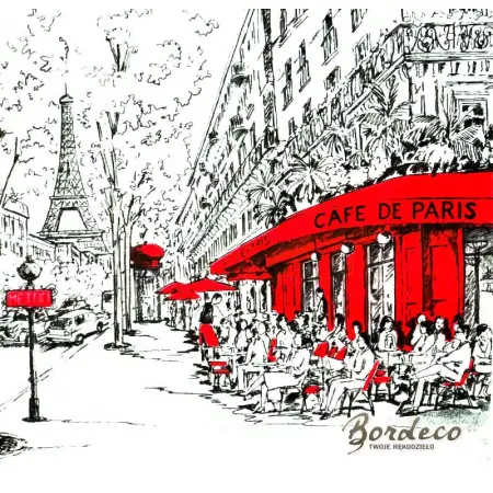 Serwetka do decoupage paryska uliczka 33x33 Ambiente Unikat