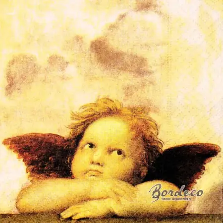 Serwetka do decoupage aniołki Rafaela Santi 33x33 Atelier Unikat