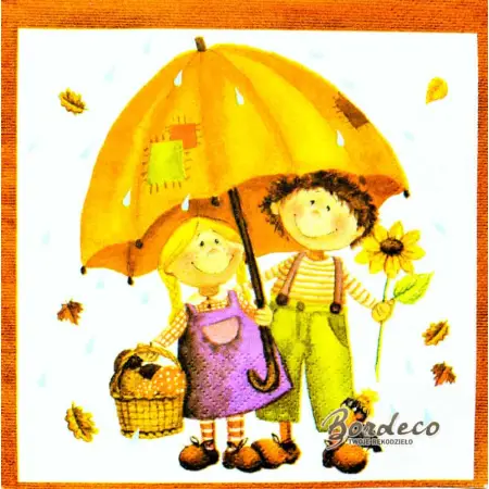 Serwetka do decoupage para pod parasolem 33x33 BRAUN+Company