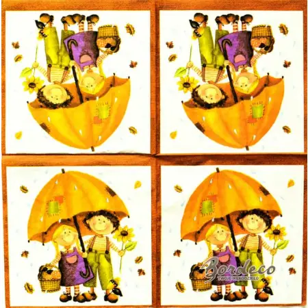 Serwetka do decoupage para pod parasolem 33x33 BRAUN+Company
