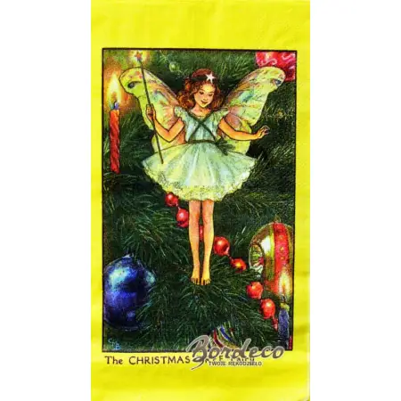 Serwetka do decoupage wróżka na choince 39x33 COLUMBINE Unikat