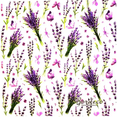 Serwetka do decoupage lawenda i motyle 33x33 DAISY