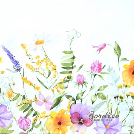 Serwetka do decoupage łąka polna 33x33 DAISY