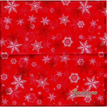 Serwetka do decoupage wzory płatków śniegu 33x33 DAISY