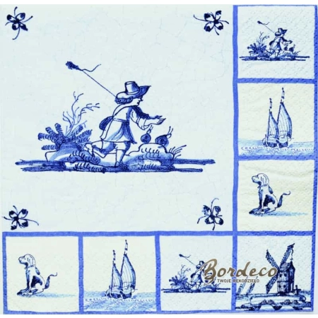 Serwetka do decoupage dawna Holandia 33x33 DUNI Unikat