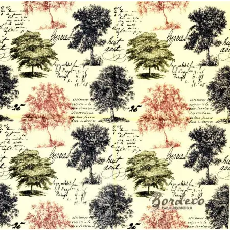 Serwetka do decoupage drzewa liściaste 33x33 DUNI. Unikat