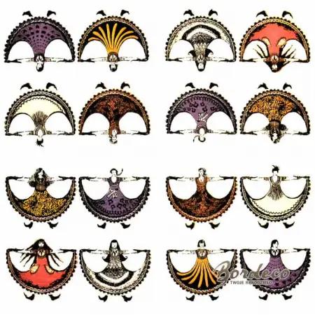 Serwetka do decoupage orientalne tancerki  24x24 DUNI. Unikat