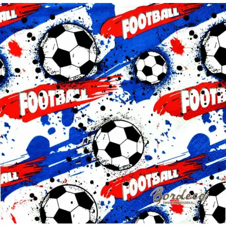 Serwetka do decoupage piłka nożna, Football 33x33 DAISY Unikat
