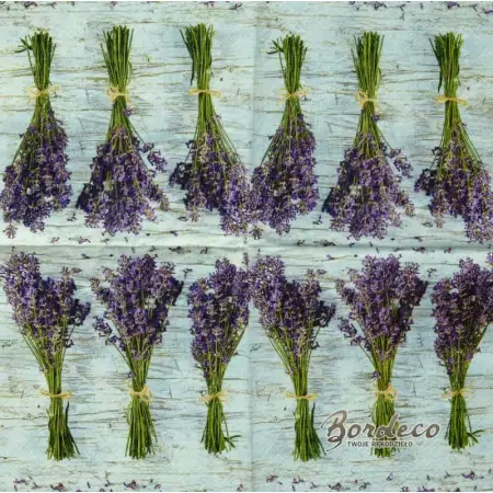 Serwetka do decoupage trzy wiązki lawendy 33x33 DAISY Unikat