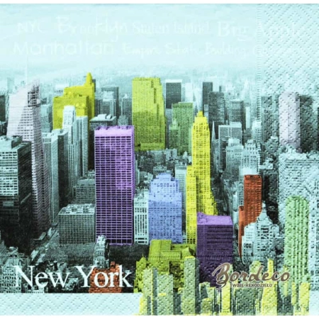 Serwetka decoupage drapacze chmur New York 33x33 GOMAR